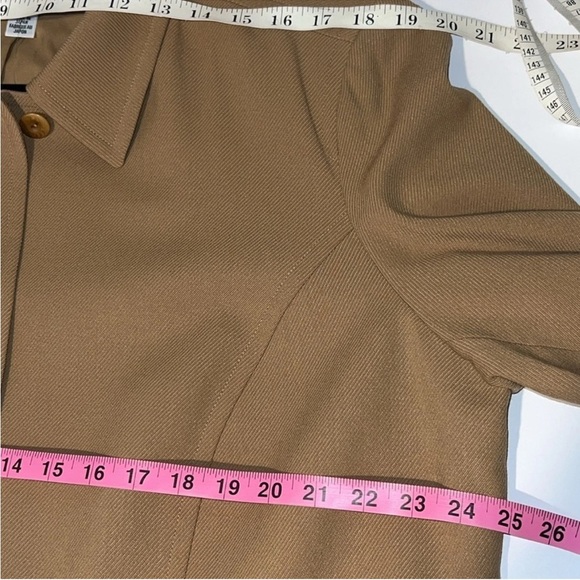 Talbots Vintage Wool Business Blazer Jacket Minimalist 20W Petite Made In Japan - Picture 8 of 11